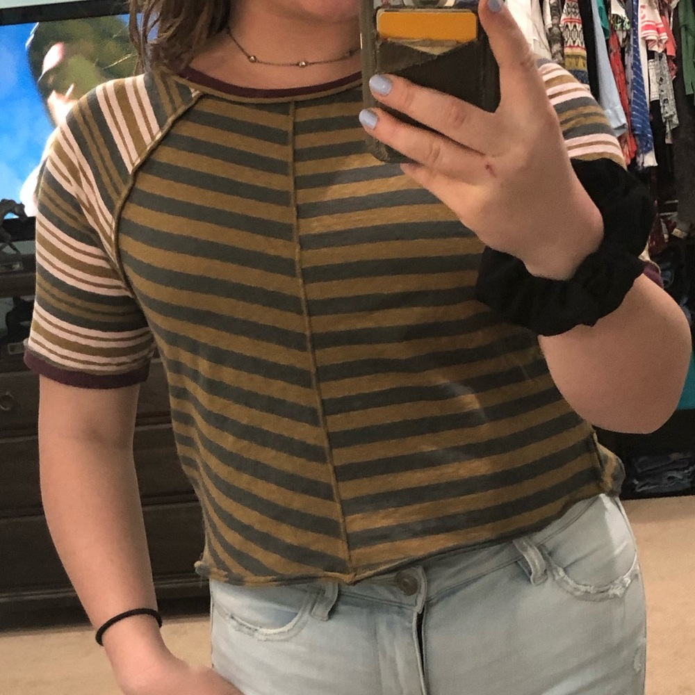 Free people army combo tee size medium